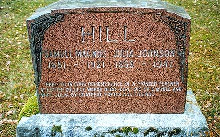 Samuel Magnus Hill Gravestone