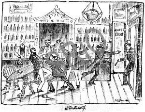 Portland 1880s bar fight