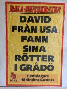 “David from the USA finds His Roots in Grådö”